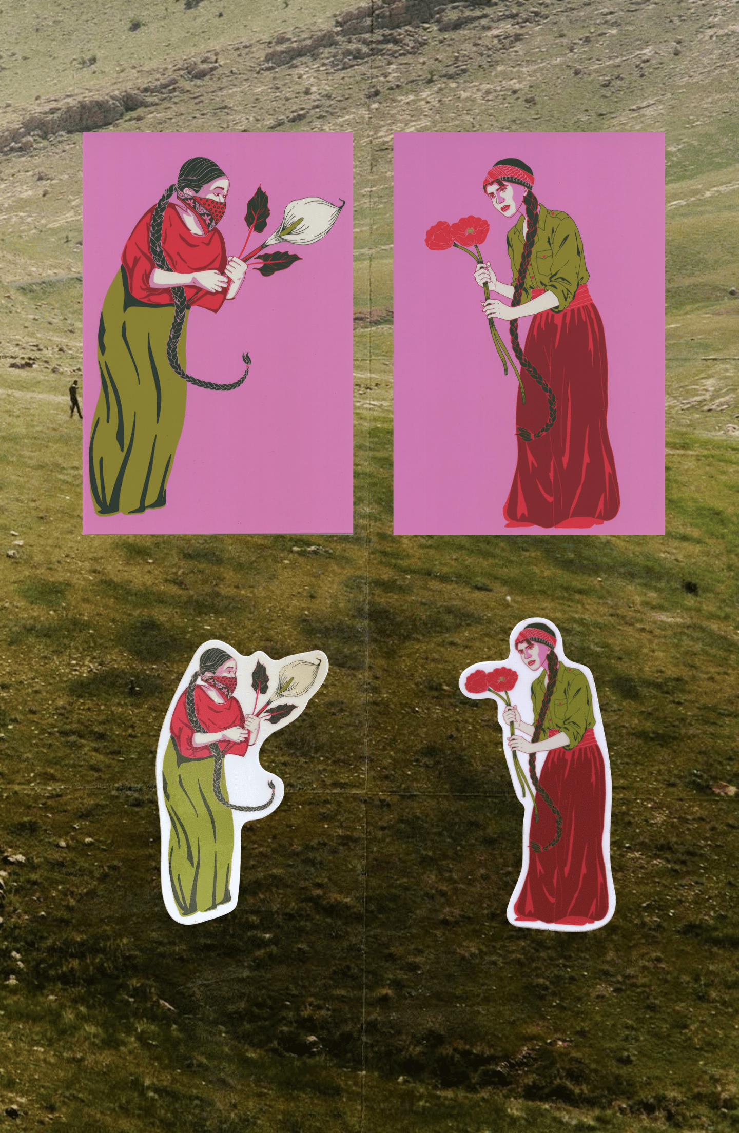 Guerilleras Sticker & Postcard Collection