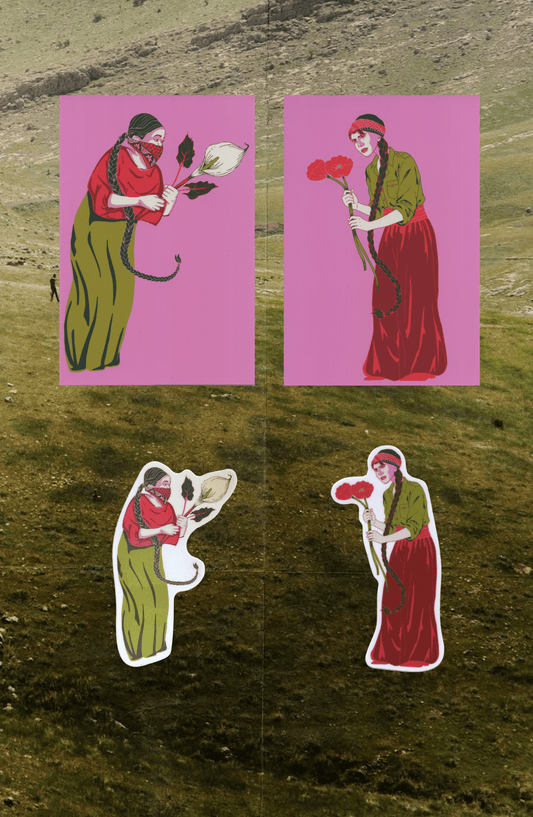 Guerilleras Sticker & Postcard Set