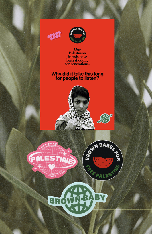 Free Palestine Sticker & Postcard Set